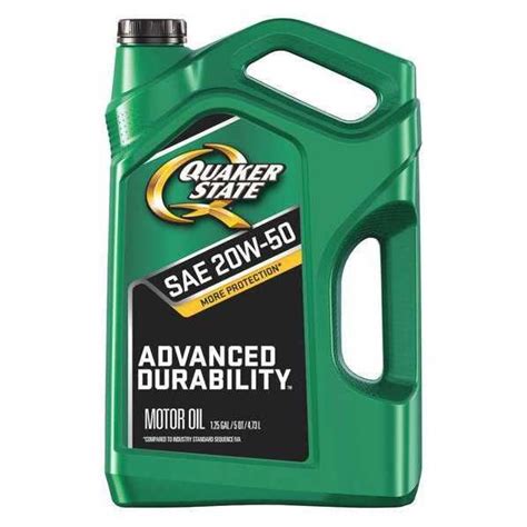 Quaker State Engine Oil 20W 50 Conventional 5 Qt Advanced