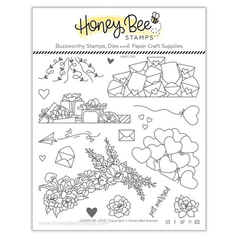 Honey Bee Stamps Loads Of Love Stamp Set 652827600293