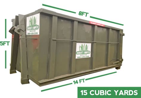 Dumpster Sizes & Dimensions | Charlotte Dumpster Service