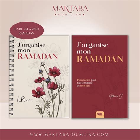 Pack J Organise Mon Ramadan Livre Planner Maktaba Oum Lina