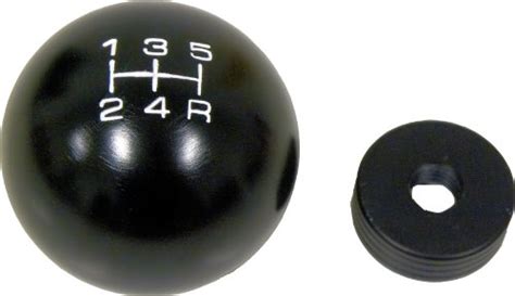 Buy Vms Racing 12x125mm Threaded 5 Speed Round Ball Type R S Shift Knob In Black Billet