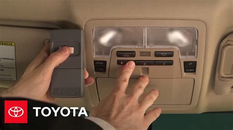 Toyota Camry Garage Door Programming