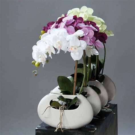 Orchid E Factice H Cm En Pot Artif D Co Mag