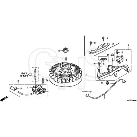 Honda HRX426C QXE MATF 1030001 Flywheel Diagram GHS