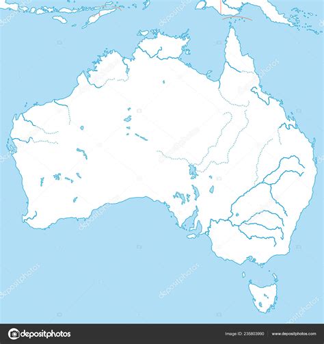 Australie Carte Politique Australie Image Vectorielle Ii Graphics