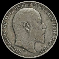 Edward Vii Silver Florin Fine