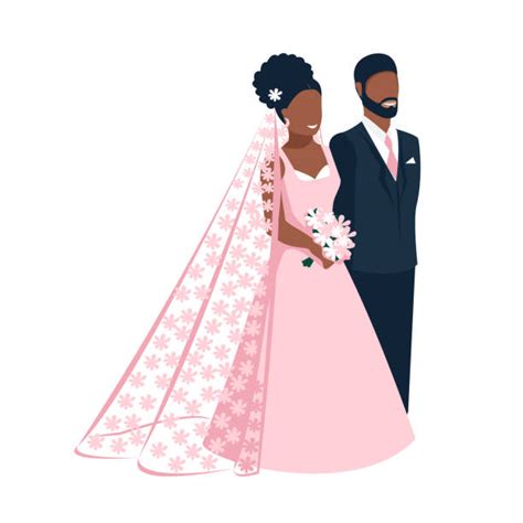 African Bride And Groom Illustrations Royalty Free Vector Graphics