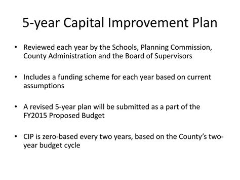 Ppt Year Capital Improvement Plan Powerpoint Presentation Free