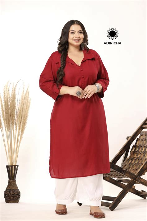 Buy Latest Plus Size Kurtis For Women Adiricha