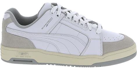 Puma Leather Slipstream Lo Retro Sneakers In White For Men Lyst