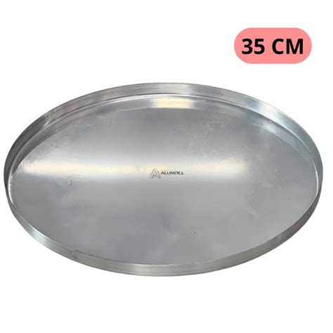 Forma Pizza 35 Cm - Forma de Pizza 35 cm Para Assar Ou Servir Pizza Em Alumínio Resistente ...
