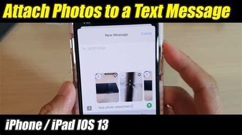 How To Attach Photos To A Text Message On Iphone 11 Pro Ios 13 Youtube