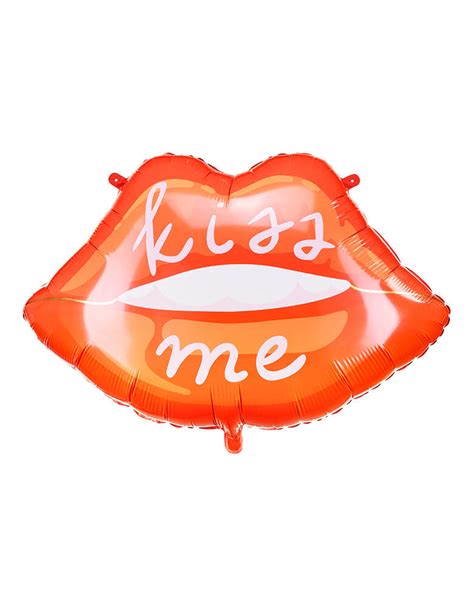 Kiss Me Lips Foil Balloon Momo Party