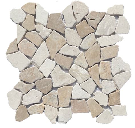 Cappuccino Latte Stone Pebble Mosaic Tile Depot MTD