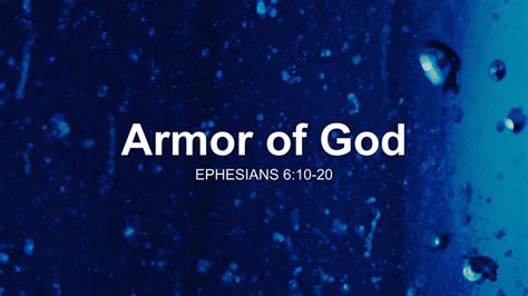 Armor Of God Sermon By Sermon Research Assistant Ephesians 610 20