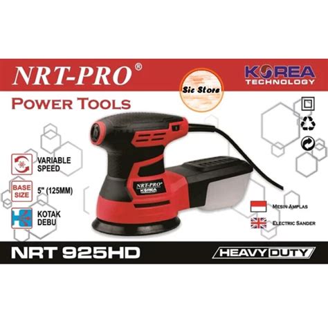 Jual PROMO Orbital Disc Sander NRT PRO 925 HD 5 Inch Variable Speed