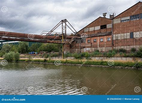 Ittre, Wallon Region, Belgium, Transportation Belt Over the Canal at an ...