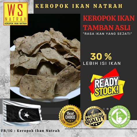 Keropok Ikan Tamban Asli Terengganu Kg Keropok Natrah Fish