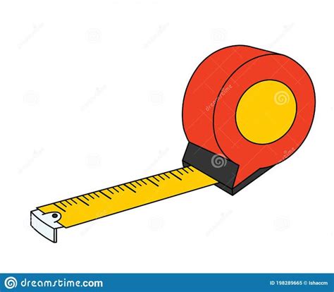 Measuring Tape Clip Art Illustration Vector Isolated Stock Vector ...