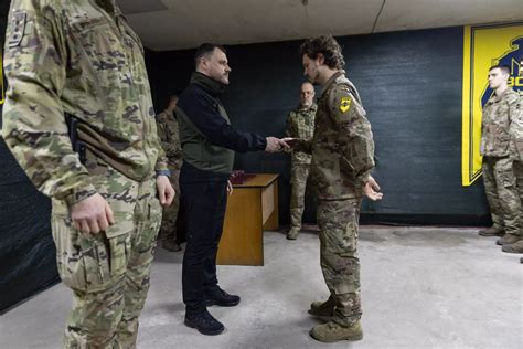 Міністр внутрішніх справ України відзначив бійців бригади АЗОВ в 10 річницю створення підрозділу