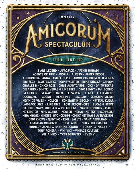 Tomorrowland 2024 Winter Lineup - Xena Ameline