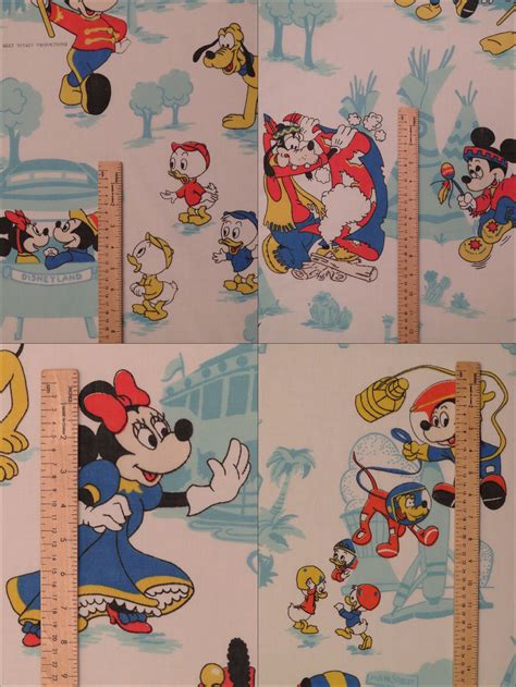 Vintage Mickey Mouse Twin flat sheet