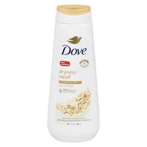 Dove Dryness Relief Body Wash Oatmeal And Rice Milk For Healthy Looking