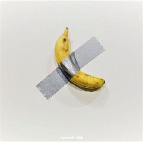 jual impor italia banana art duct tape original maurizio cattelan