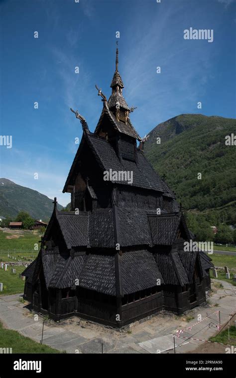 Borgund Stave Church Was Constructed After 1180 As A Rural Stave Church