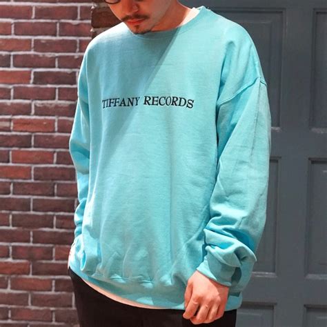 49％割引ブルー系l最初の Wacko Maria Tiffany Records Sweat Lサイズ スウェット トップスブルー系l