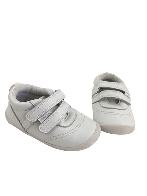 Size 5 White Leather My First Walkmates Sneaker Woolworths Petit Fox