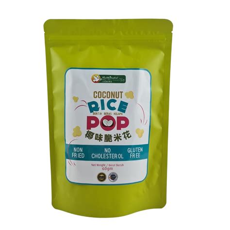 Health Paradise Coconut Rice Pop 60g Shopee Malaysia