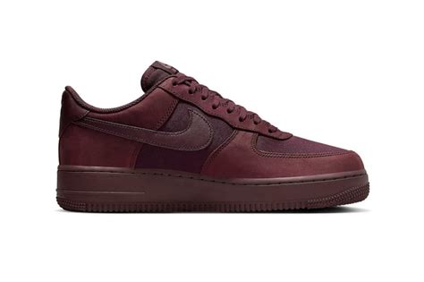 nike air force   premium burgundy crush release info hypebeast