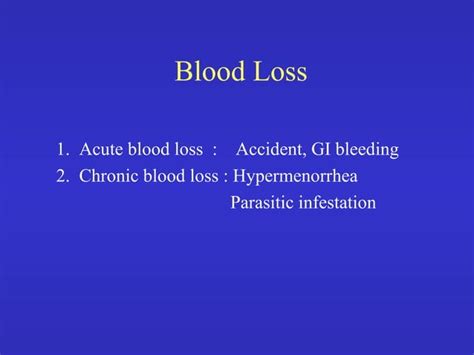 Anemia And Its Classification Ppt