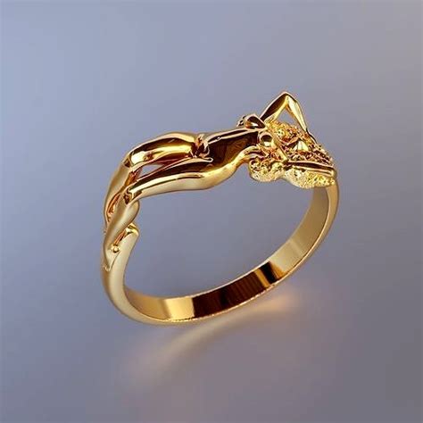 Ring With Naked Girl 3D Model