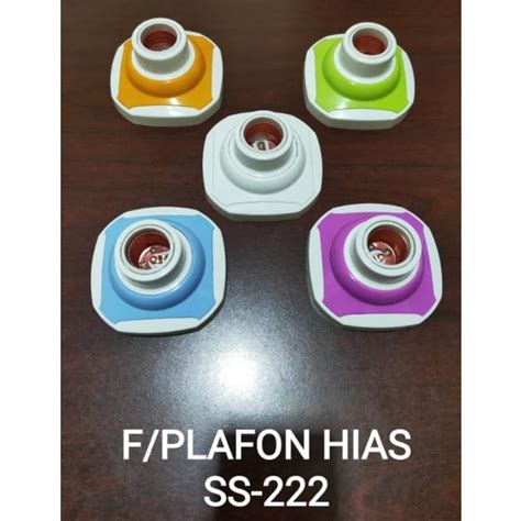 Jual Fitting Warna Sou Sei Fiting Lampu Tempel Plafon Hias Kotak Motif