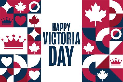 Happy Victoria Day Holiday Concept Template For Background Banner