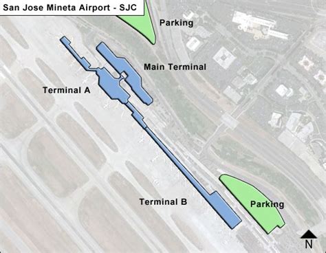 San Jose International Airport Terminal Map