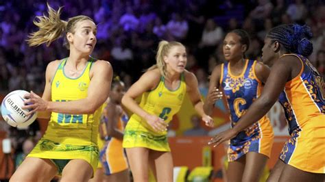 Commonwealth Games Australian Diamonds Thrash Barbados In Netball