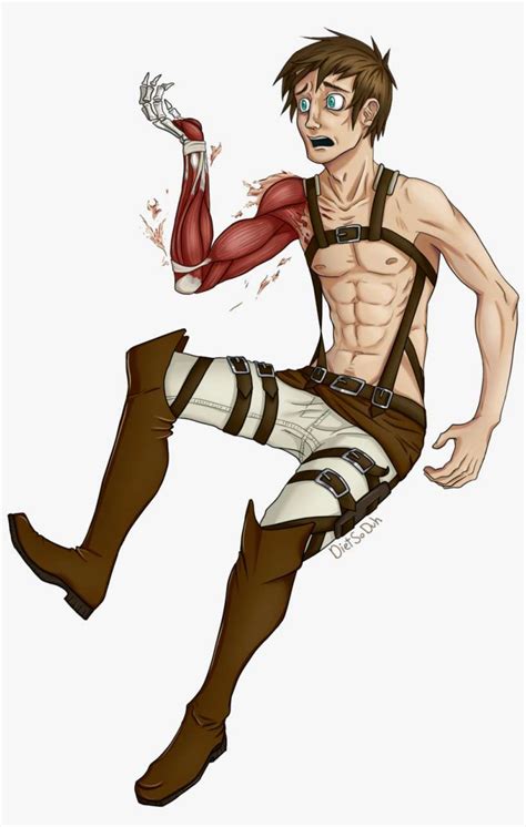 Eren Jaeger By Dietsoduh On Deviantart Eren Titan Full Body Png Image