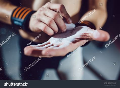 Athlete Prepare Exercise On Rings Naked Stock Photo 347316980