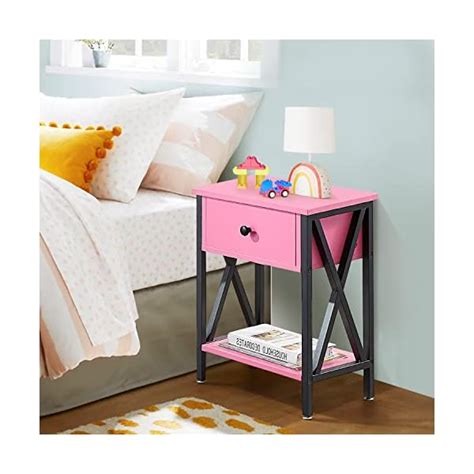 Vecelo Night Stand For Bedroom Modern Bedside End Tables Nightstands