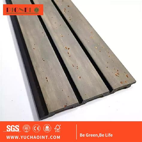 New Products Building Materials 3D Wood PS Fluted Wall Panel China PS