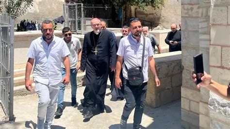 Il Cardinale Pizzaballa Entrato Nella Striscia Di Gaza Foto Bpnb