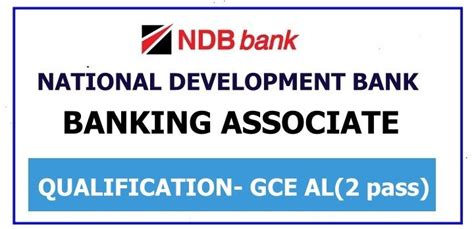 Bank Associate Ndb Bank Vacancy Ceylon Vacancy