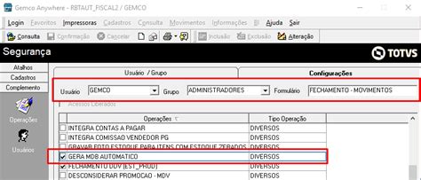 Ga Totvs Varejo Home Center Linha Gemco Smartecf Gera O Do Mdb