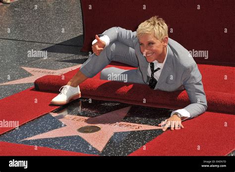 Los Angeles Ca September 4 2012 Ellen Degeneres On Hollywood Blvd