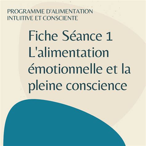 Programme D Alimentation Intuitive Et Consciente