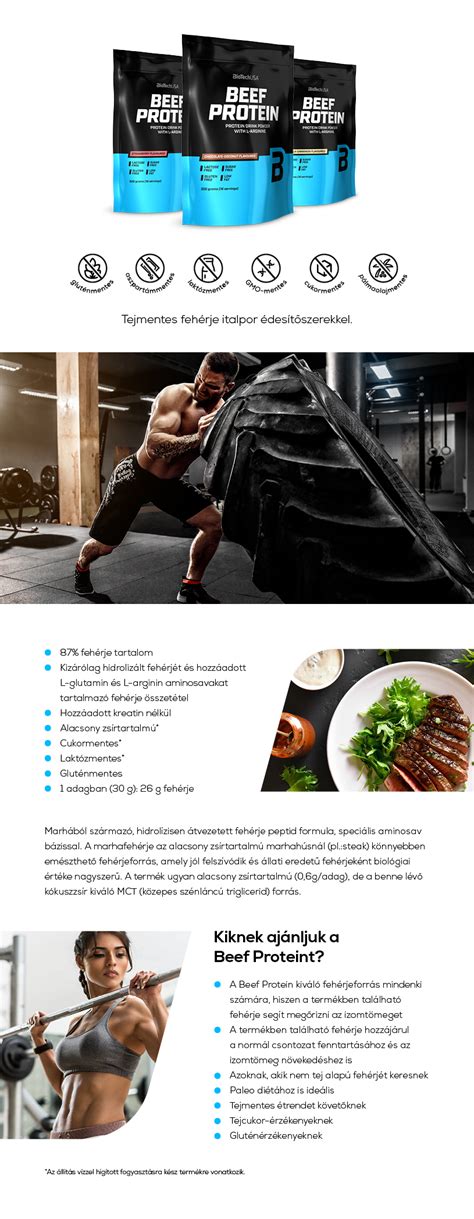 BioTechUSA Beef Protein csokoládé kókusz ízű fehérjepor 500 g