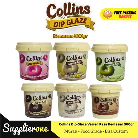 Jual Collins Dip Glaze 300gr Toping Donat Collins Selai Donat